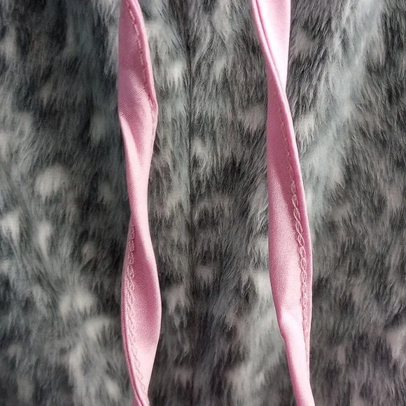 Ellen Tracy Gray Animal Print Top with Pink Accents Pajama Set Size XXL NWT - Picture 6 of 7